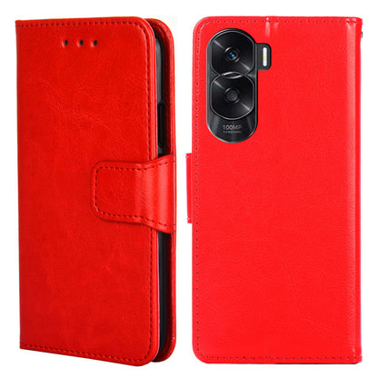 For Honor X50i 5G / 90 Lite 5G Textured Leather Wallet Stand Cover Shockproof Phone Case