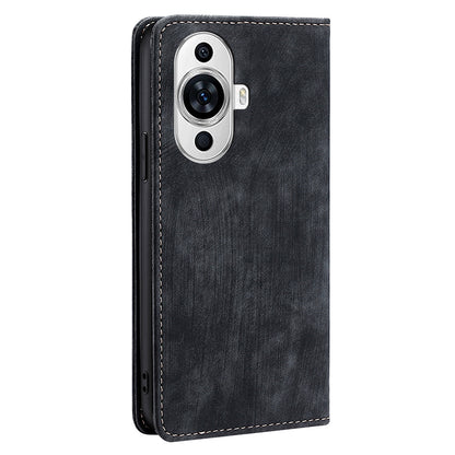For Huawei nova 11 RFID Blocking Case Stand Wallet PU Leather Bump Proof Cellphone Cover