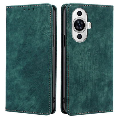 For Huawei nova 11 RFID Blocking Case Stand Wallet PU Leather Bump Proof Cellphone Cover