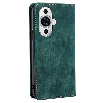 For Huawei nova 11 RFID Blocking Case Stand Wallet PU Leather Bump Proof Cellphone Cover