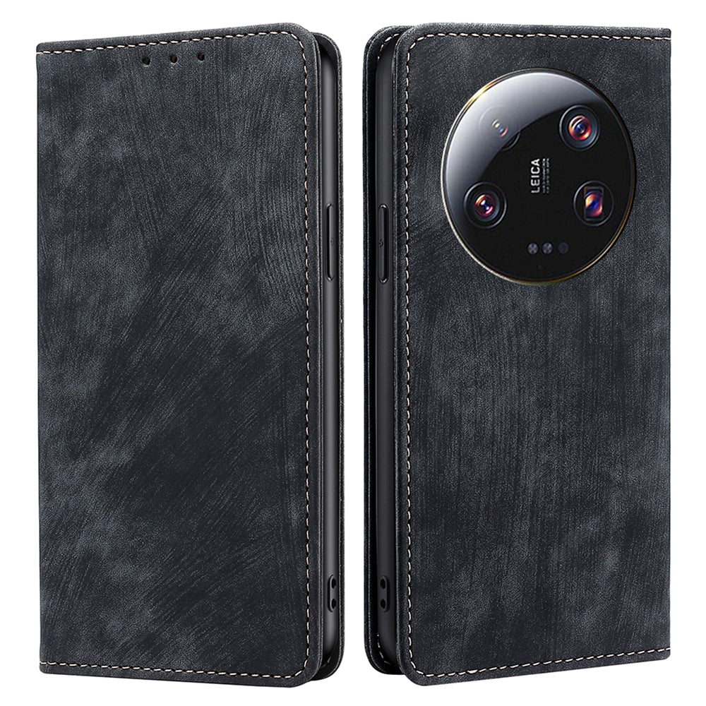 For Xiaomi 13 Ultra RFID Blocking Wallet Phone Case PU Leather Stand Cell Phone Cover