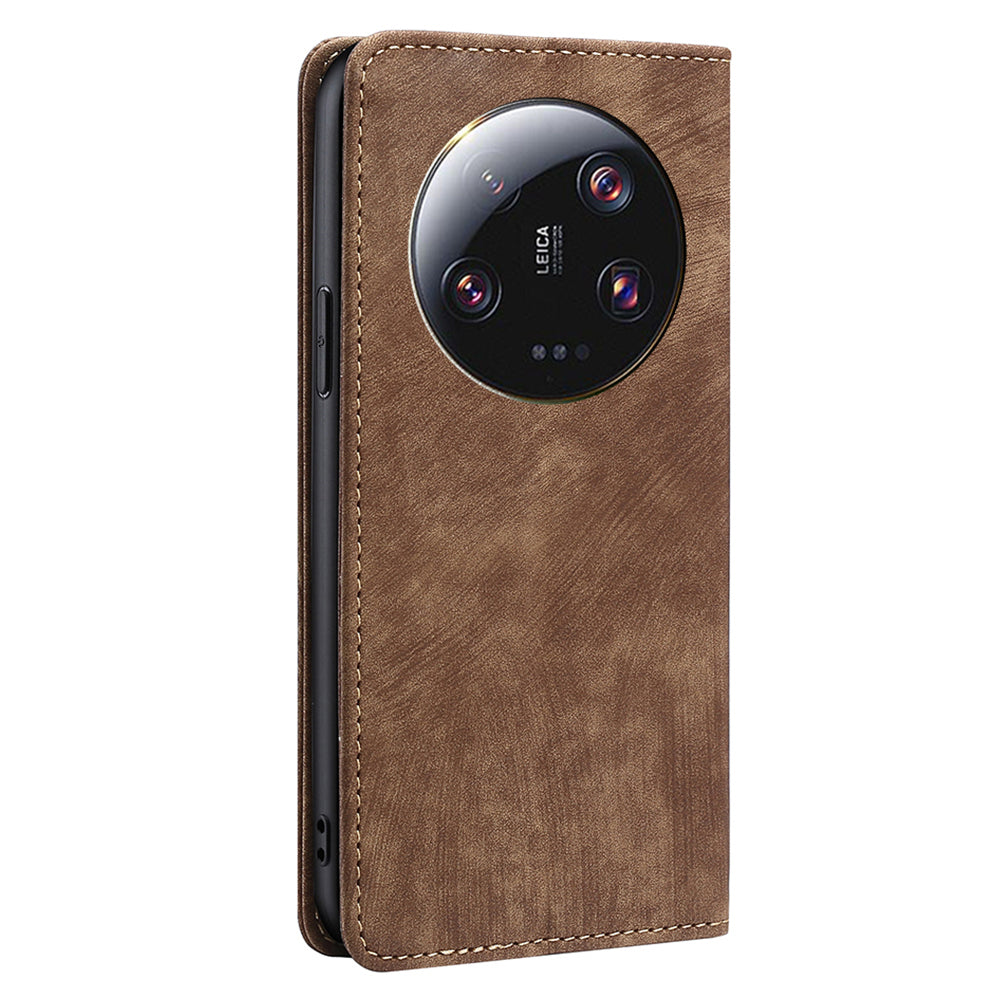 For Xiaomi 13 Ultra RFID Blocking Wallet Phone Case PU Leather Stand Cell Phone Cover