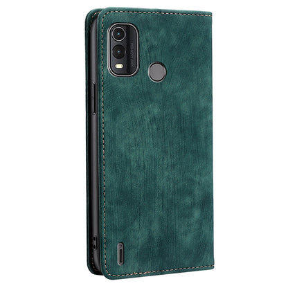 Wallet Phone Stand Case for Nokia G11 Plus 4G RFID Blocking PU Leather+TPU Cell Phone Cover