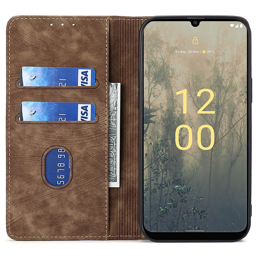 Wallet Phone Stand Case for Nokia G11 Plus 4G RFID Blocking PU Leather+TPU Cell Phone Cover