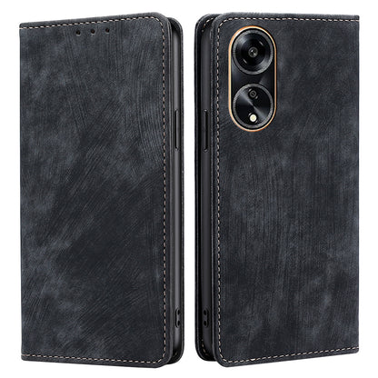 For Oppo A1 5G / A98 5G / F23 5G Protective Cover Case RFID Blocking Wallet PU Leather Stand Phone Cover