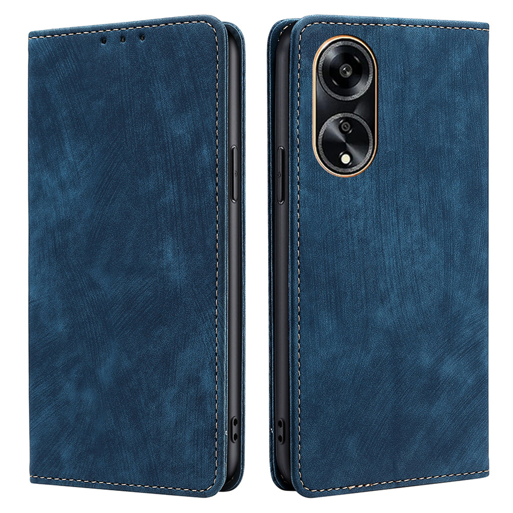For Oppo A1 5G / A98 5G / F23 5G Protective Cover Case RFID Blocking Wallet PU Leather Stand Phone Cover