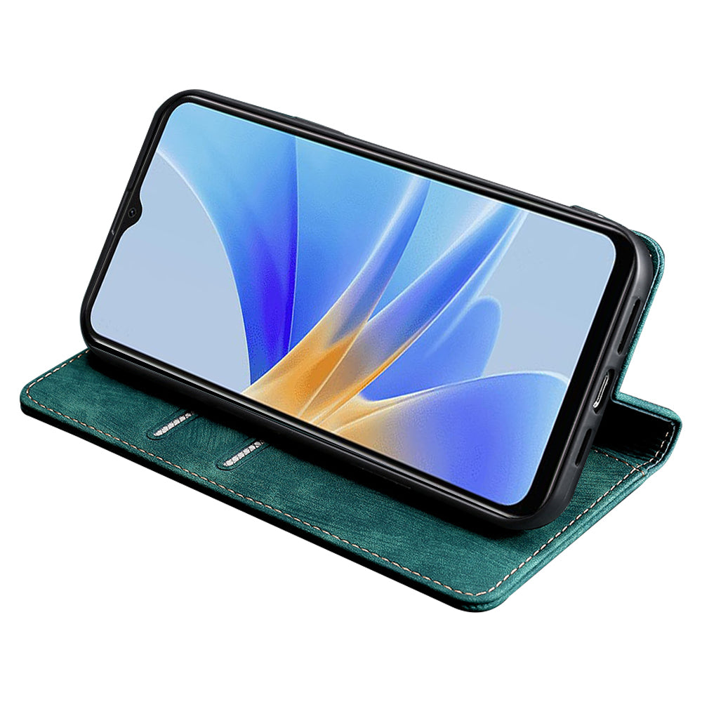 For Oppo A1 5G / A98 5G / F23 5G Protective Cover Case RFID Blocking Wallet PU Leather Stand Phone Cover