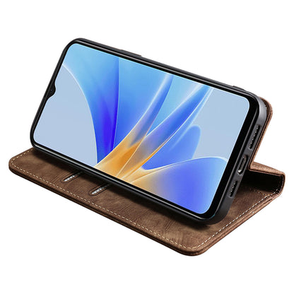 For Oppo A1 5G / A98 5G / F23 5G Protective Cover Case RFID Blocking Wallet PU Leather Stand Phone Cover