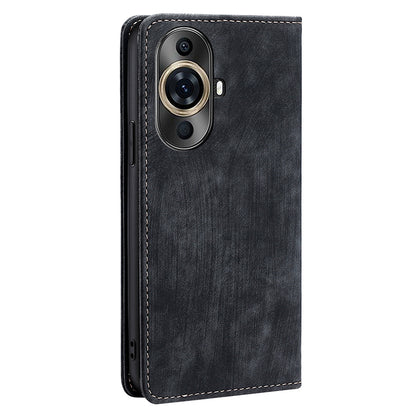 RFID Blocking Wallet Case for Huawei nova 11 Pro / nova 11 Ultra PU Leather Stand Mobile Phone Cover