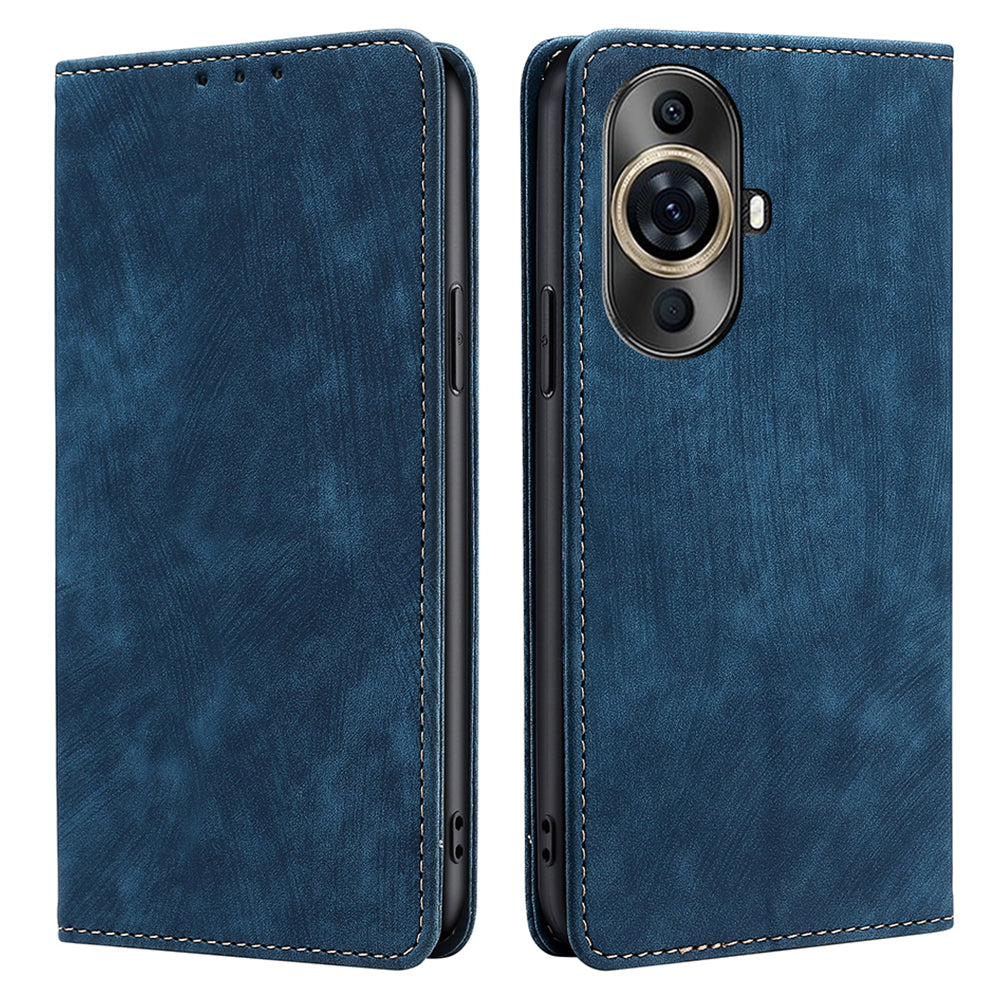 RFID Blocking Wallet Case for Huawei nova 11 Pro / nova 11 Ultra PU Leather Stand Mobile Phone Cover