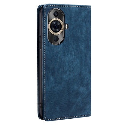 RFID Blocking Wallet Case for Huawei nova 11 Pro / nova 11 Ultra PU Leather Stand Mobile Phone Cover