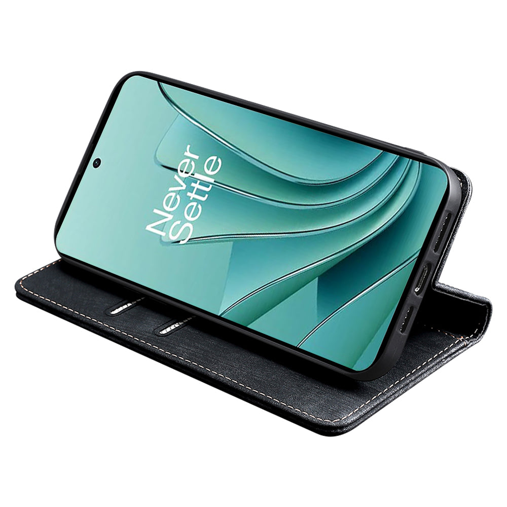 For OnePlus Nord CE 3 Lite 5G / Nord N30 5G RFID Blocking Wallet Case TPU+PU Leather Stand Magnetic Phone Cover