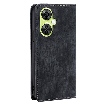 For OnePlus Nord CE 3 Lite 5G / Nord N30 5G RFID Blocking Wallet Case TPU+PU Leather Stand Magnetic Phone Cover