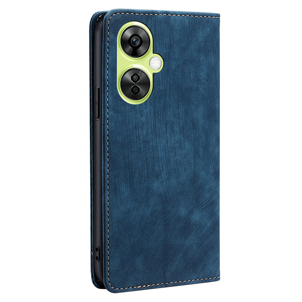 For OnePlus Nord CE 3 Lite 5G / Nord N30 5G RFID Blocking Wallet Case TPU+PU Leather Stand Magnetic Phone Cover