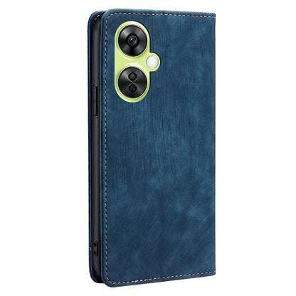 For OnePlus Nord CE 3 Lite 5G / Nord N30 5G RFID Blocking Wallet Case TPU+PU Leather Stand Magnetic Phone Cover