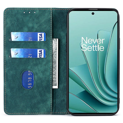 For OnePlus Nord CE 3 Lite 5G / Nord N30 5G RFID Blocking Wallet Case TPU+PU Leather Stand Magnetic Phone Cover