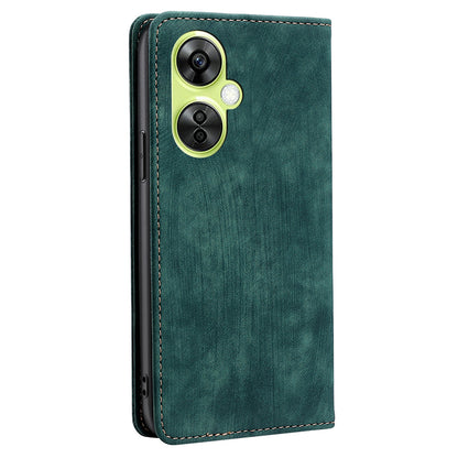 For OnePlus Nord CE 3 Lite 5G / Nord N30 5G RFID Blocking Wallet Case TPU+PU Leather Stand Magnetic Phone Cover