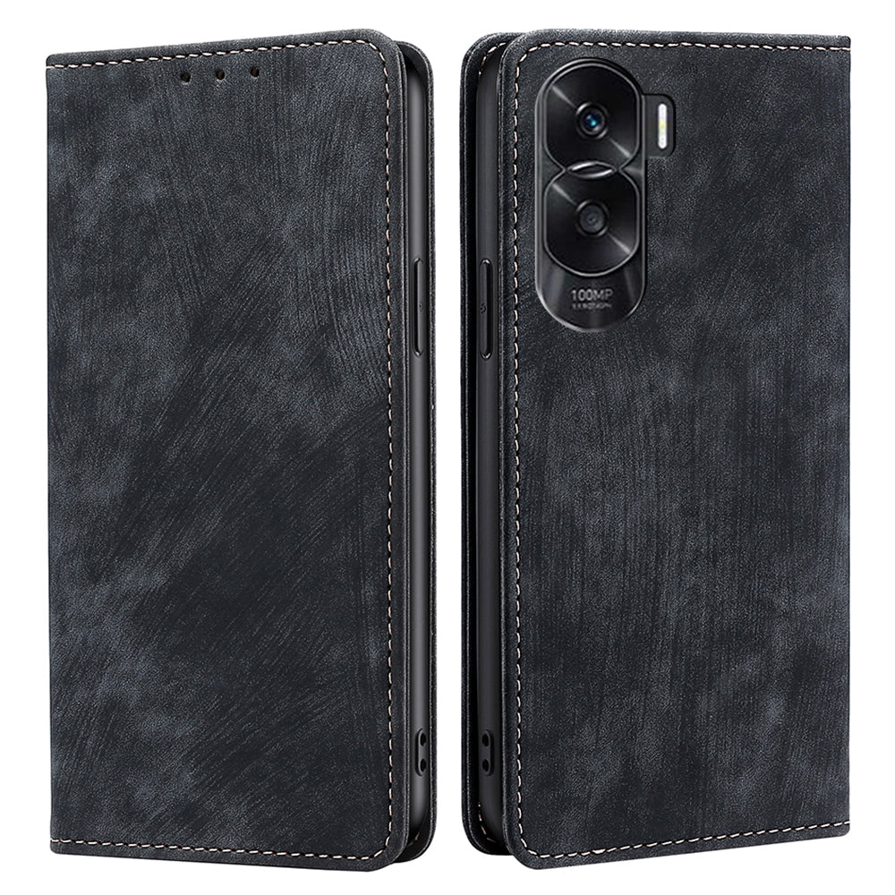 For Honor X50i 5G / 90 Lite 5G Multifunction Phone Case RFID Blocking Wallet PU Leather Stand Phone Cover