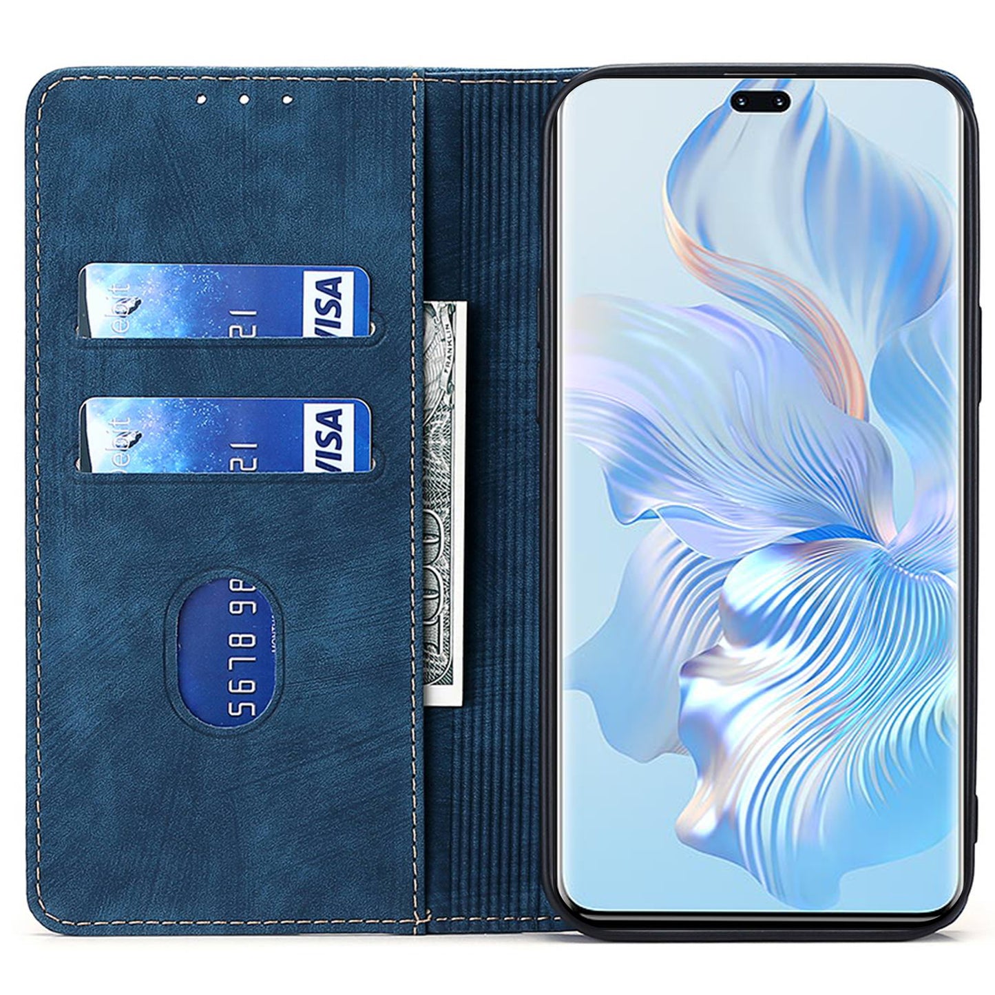 For Honor X50i 5G / 90 Lite 5G Multifunction Phone Case RFID Blocking Wallet PU Leather Stand Phone Cover