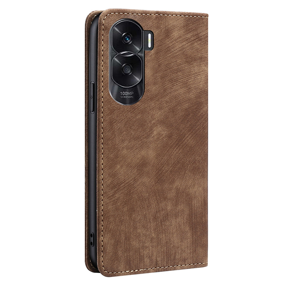 For Honor X50i 5G / 90 Lite 5G Multifunction Phone Case RFID Blocking Wallet PU Leather Stand Phone Cover