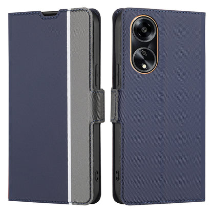 For Oppo A1 5G / A98 5G / F23 5G Card Slot Twill Texture Phone Cover Stand Magnetic Closure PU Leather Case