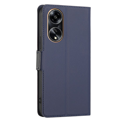 For Oppo A1 5G / A98 5G / F23 5G Card Slot Twill Texture Phone Cover Stand Magnetic Closure PU Leather Case