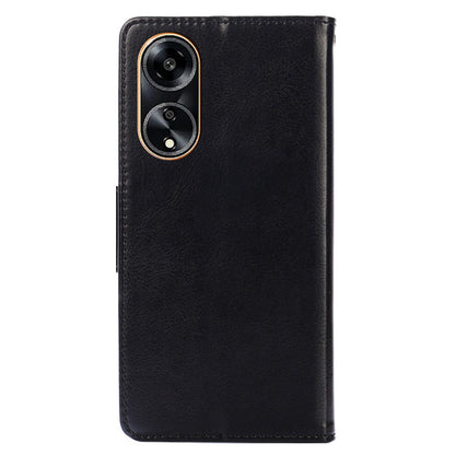 For Oppo A1 5G / A98 5G / F23 5G Wallet Stand Cover Shockproof Textured PULeather+TPU Cell Phone Case