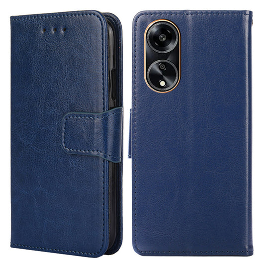 For Oppo A1 5G / A98 5G / F23 5G Wallet Stand Cover Shockproof Textured PULeather+TPU Cell Phone Case