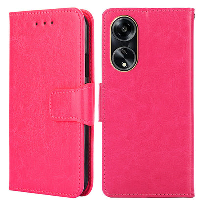 For Oppo A1 5G / A98 5G / F23 5G Wallet Stand Cover Shockproof Textured PULeather+TPU Cell Phone Case