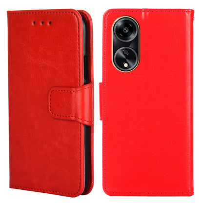 For Oppo A1 5G / A98 5G / F23 5G Wallet Stand Cover Shockproof Textured PULeather+TPU Cell Phone Case
