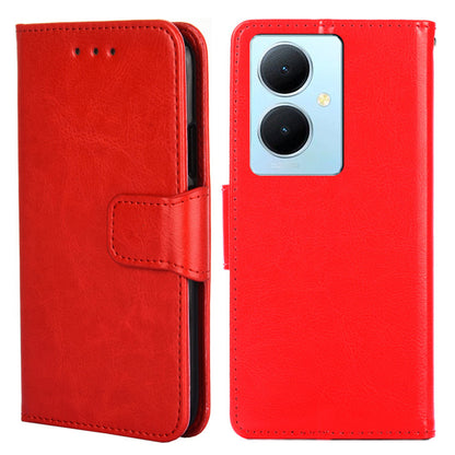 Anti-Scratch Textured Leather Wallet Case for vivo Y78+ 5G Stand Cover Shockproof Phone Protector