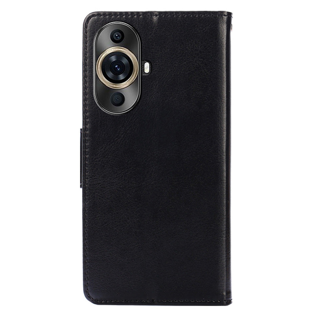 For Huawei nova 11 Pro / nova 11 Ultra Textured Leather Wallet Stand Cover Shockproof Phone Case