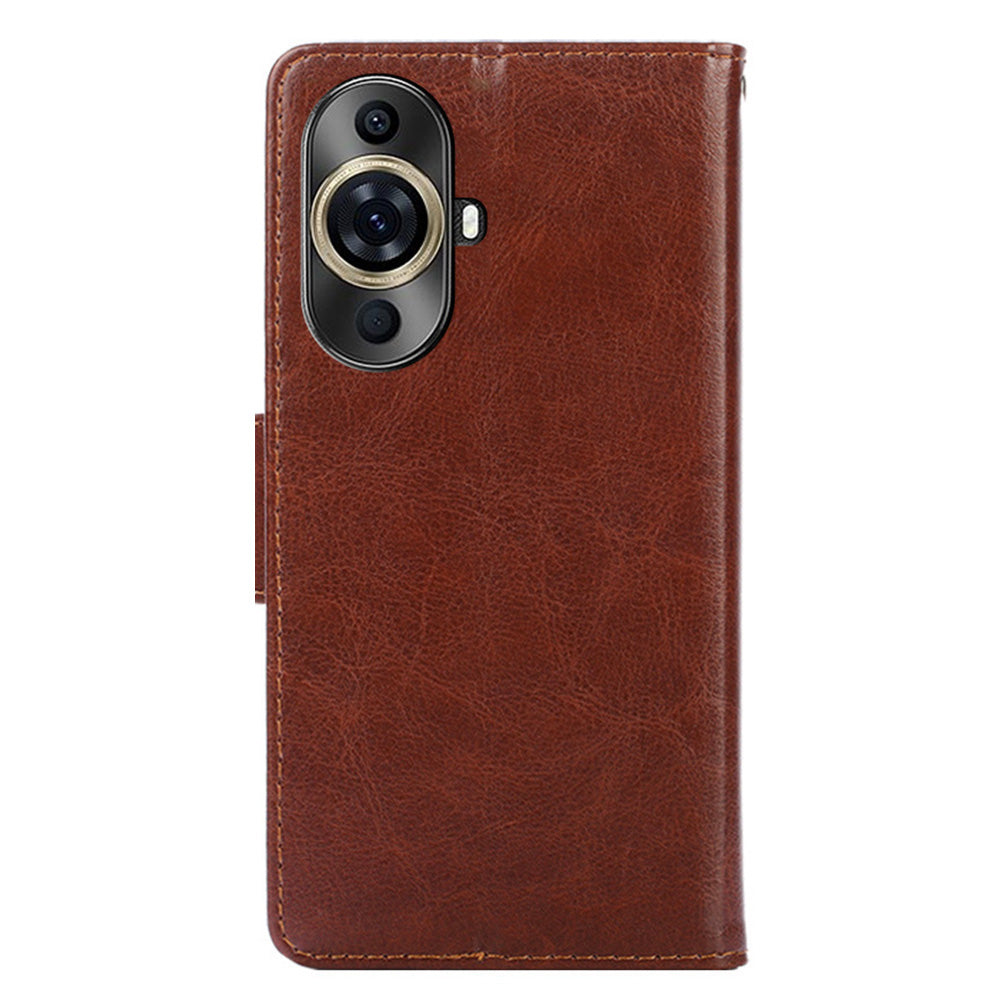 For Huawei nova 11 Pro / nova 11 Ultra Textured Leather Wallet Stand Cover Shockproof Phone Case