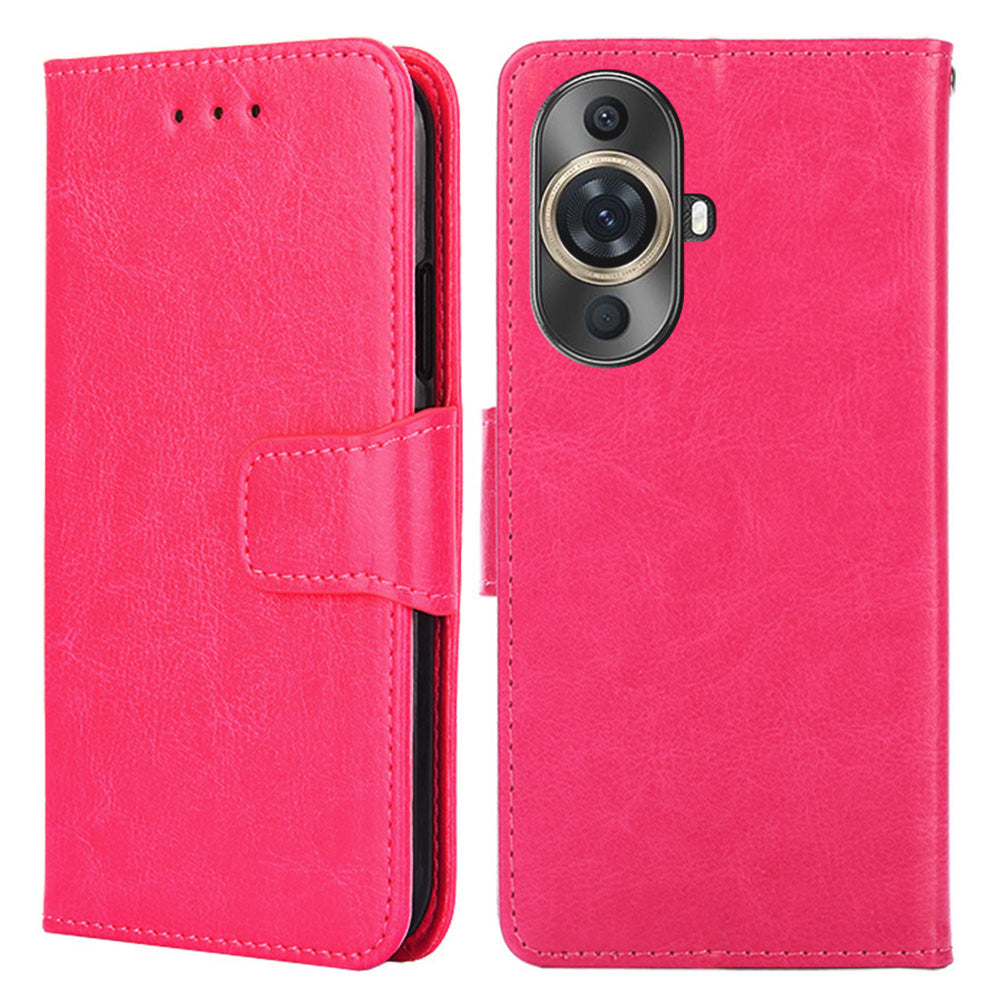 For Huawei nova 11 Pro / nova 11 Ultra Textured Leather Wallet Stand Cover Shockproof Phone Case