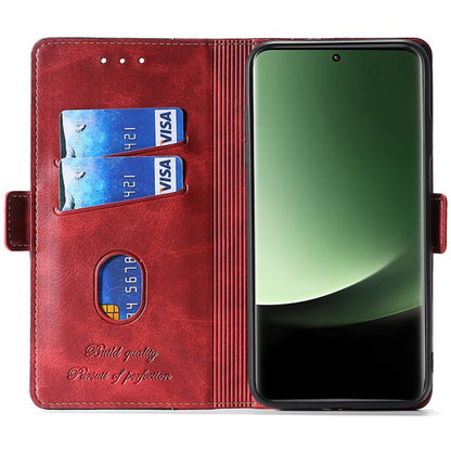 For Xiaomi 13 Ultra PU Leather Stand Cover Contrast Color Flip Wallet Phone Case