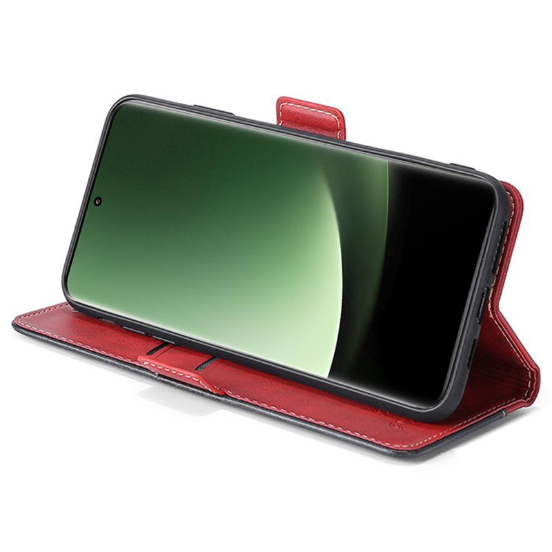 For Xiaomi 13 Ultra PU Leather Stand Cover Contrast Color Flip Wallet Phone Case