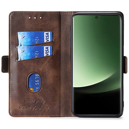 For Xiaomi 13 Ultra PU Leather Stand Cover Contrast Color Flip Wallet Phone Case