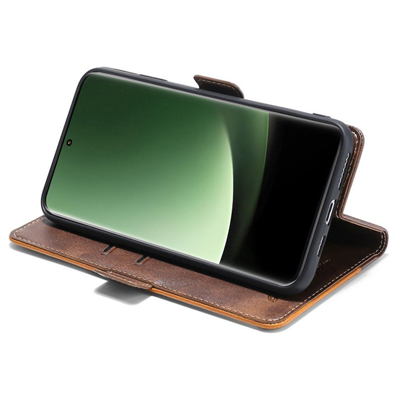 For Xiaomi 13 Ultra PU Leather Stand Cover Contrast Color Flip Wallet Phone Case