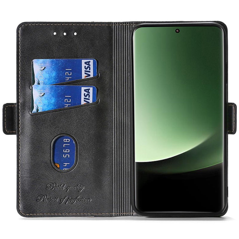 For Xiaomi 13 Ultra PU Leather Stand Cover Contrast Color Flip Wallet Phone Case