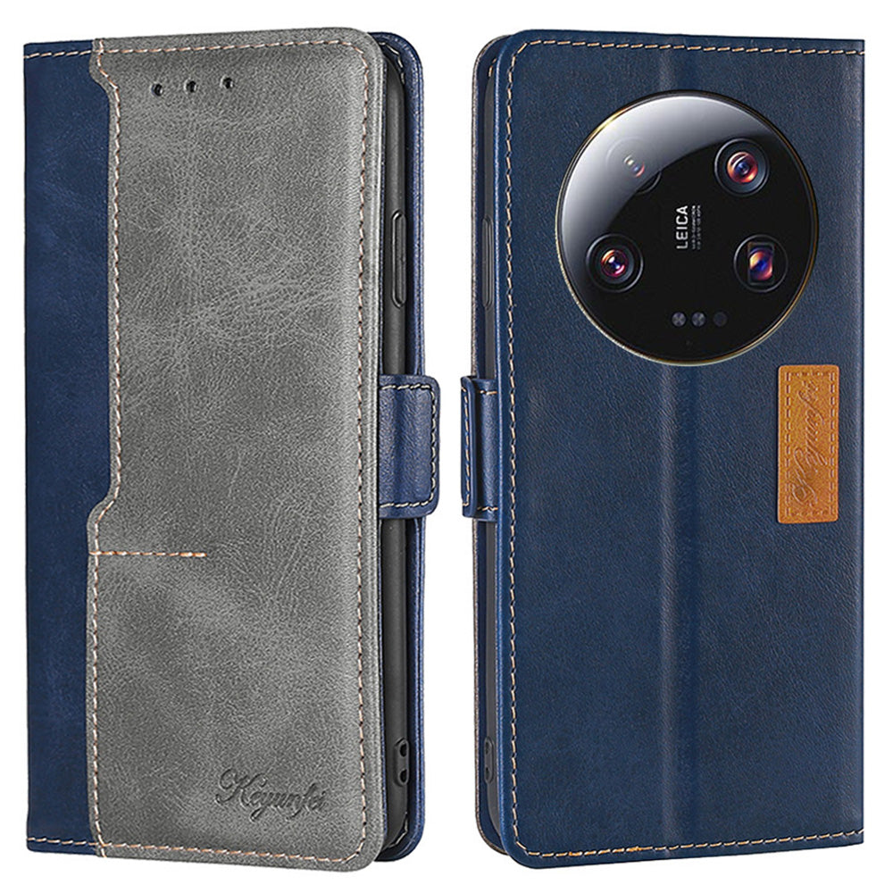For Xiaomi 13 Ultra PU Leather Stand Cover Contrast Color Flip Wallet Phone Case