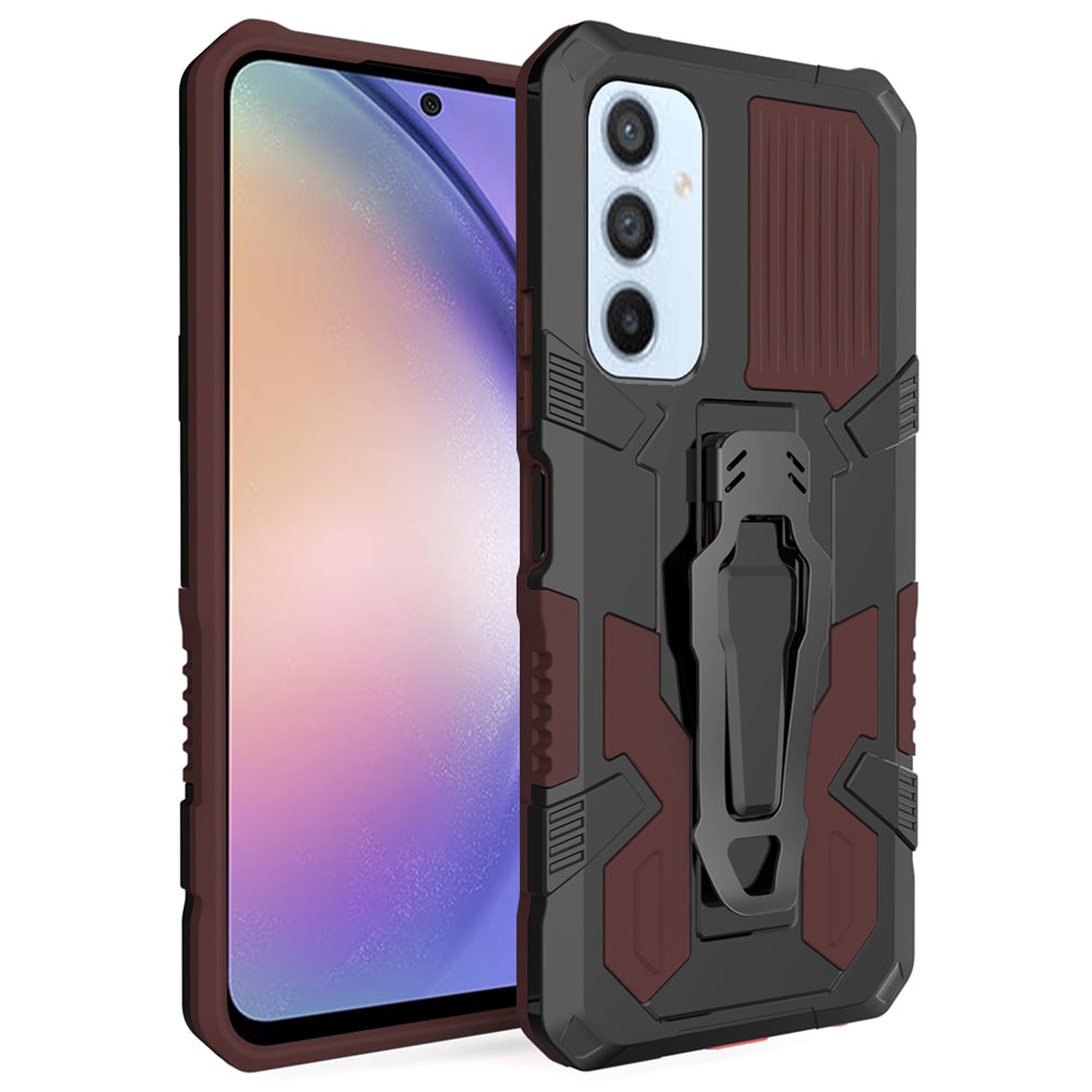 MechWarrior Project For Samsung Galaxy A54 5G Kickstand Belt Clip Cover TPU+PC Phone Case