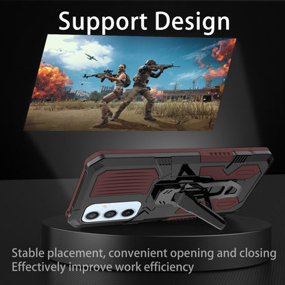 MechWarrior Project For Samsung Galaxy A54 5G Kickstand Belt Clip Cover TPU+PC Phone Case