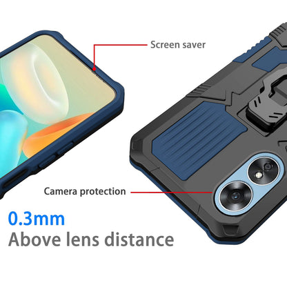 MechWarrior Project For Oppo A17 4G Kickstand Belt Clip Cover Shockproof TPU+PC Phone Case