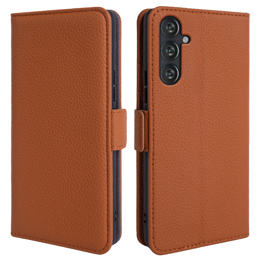 For Samsung Galaxy M13 4G Fully Wrapped Genuine Cow Leather Wallet Stand Cover Phone Flip Case