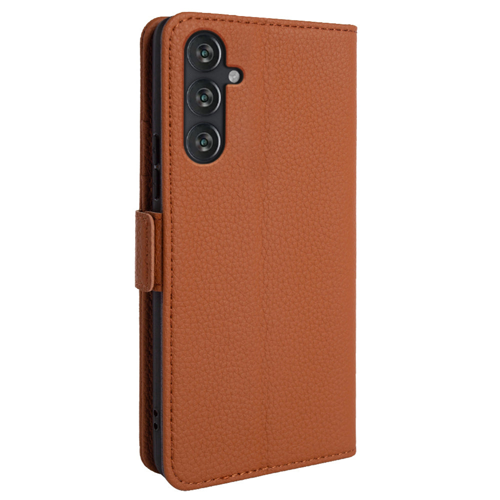 For Samsung Galaxy M13 4G Fully Wrapped Genuine Cow Leather Wallet Stand Cover Phone Flip Case