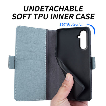 For Samsung Galaxy M13 4G Fully Wrapped Genuine Cow Leather Wallet Stand Cover Phone Flip Case