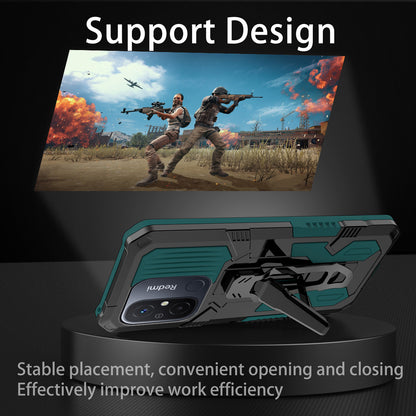 MechWarrior Project Phone Case for Xiaomi Redmi 12C 4G Kickstand Belt Clip TPU+PC Back Cover