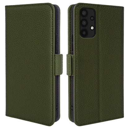 For Samsung Galaxy A32 4G (EU Version) Genuine Cow Leather Wallet Stand Cover Phone Protector Flip Case