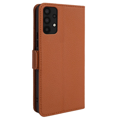 For Samsung Galaxy A32 4G (EU Version) Genuine Cow Leather Wallet Stand Cover Phone Protector Flip Case