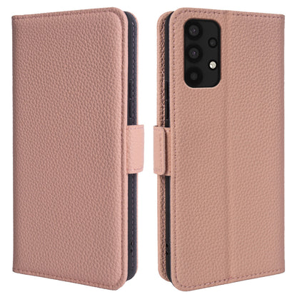 For Samsung Galaxy A32 4G (EU Version) Genuine Cow Leather Wallet Stand Cover Phone Protector Flip Case